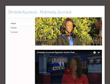 Tablet Screenshot of christellekoumoue.com